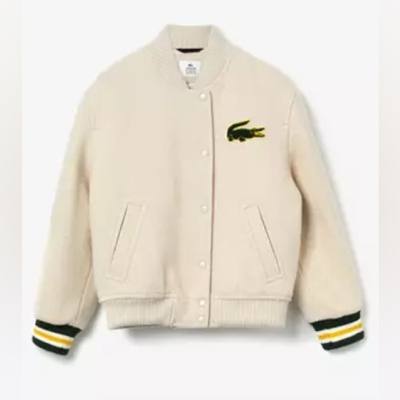 Women's Lacoste Oversized Wool Teddy Jacket XS - Picture 2 of 12